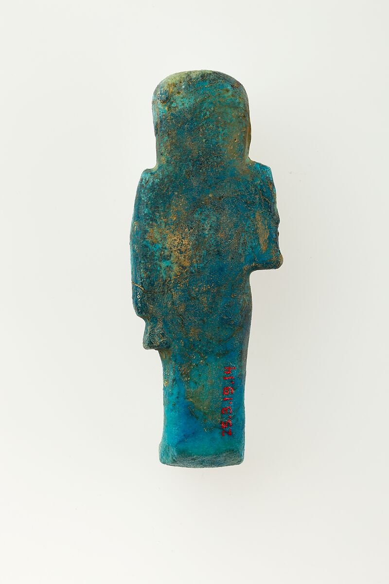 Overseer Shabti of Henettawy (C), Daughter of Isetemkheb, Faience