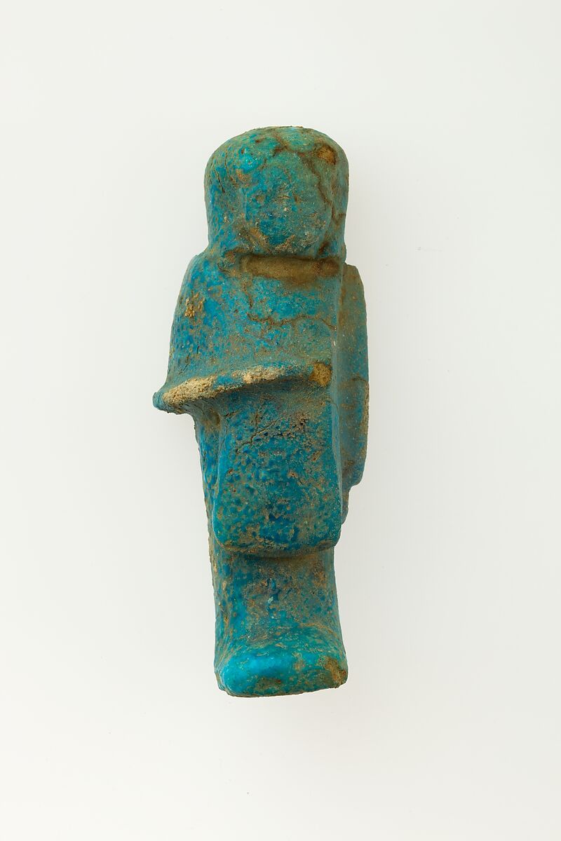 Overseer Shabti of Henettawy (C), Daughter of Isetemkheb, Faience 