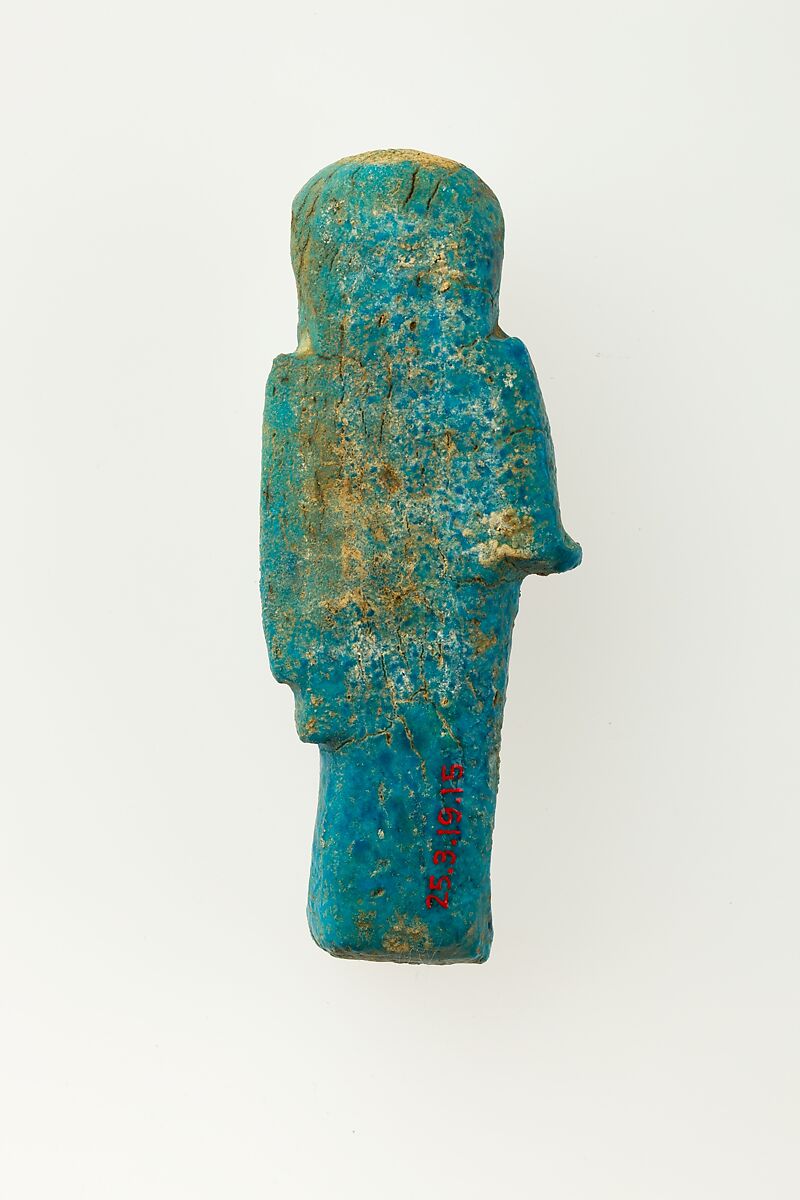 Overseer Shabti of Henettawy (C), Daughter of Isetemkheb, Faience