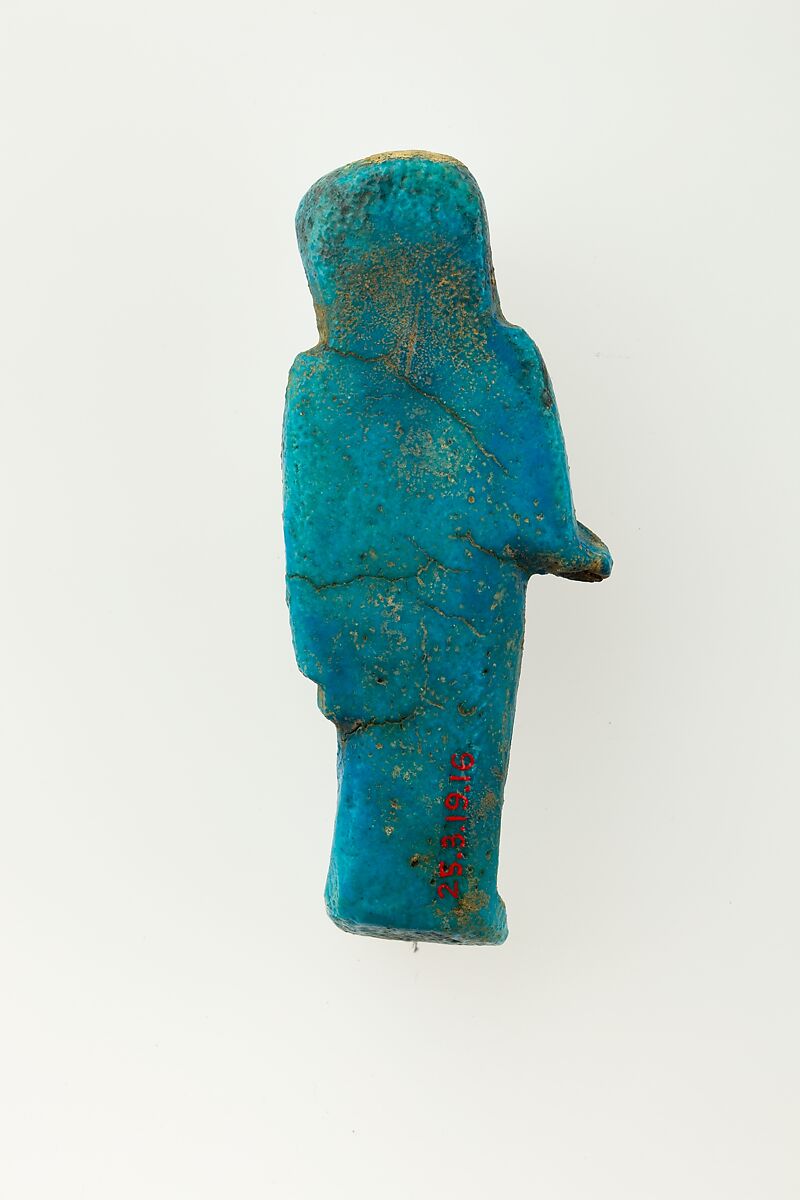 Overseer Shabti of Henettawy (C), Daughter of Isetemkheb, Faience