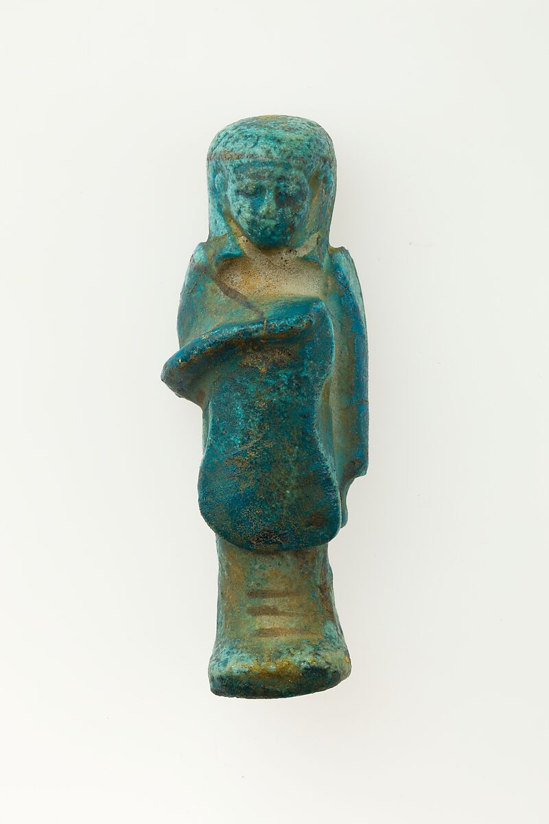 Overseer Shabti of Henettawy (C), Daughter of Isetemkheb, Faience 