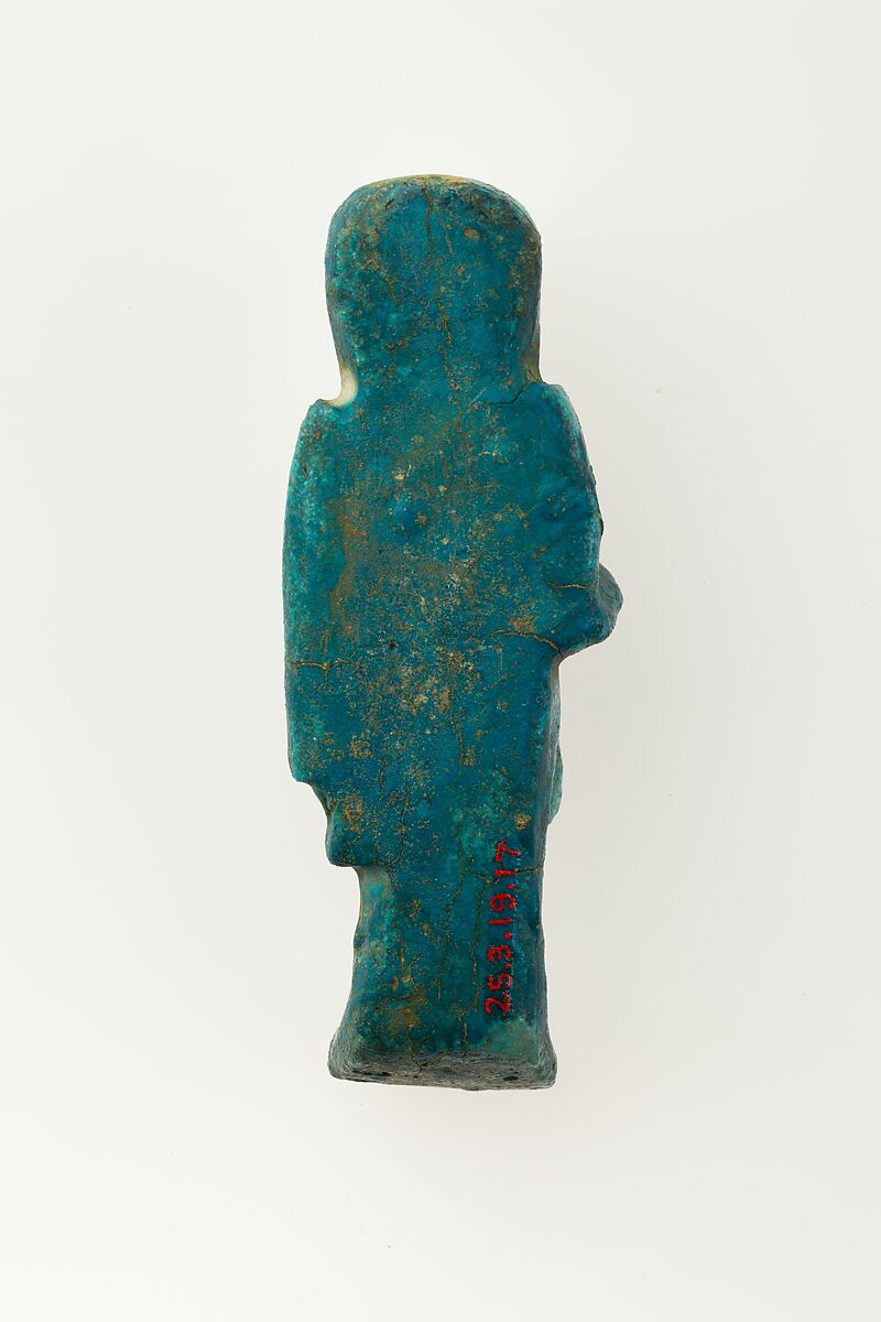 Overseer Shabti of Henettawy (C), Daughter of Isetemkheb, Faience