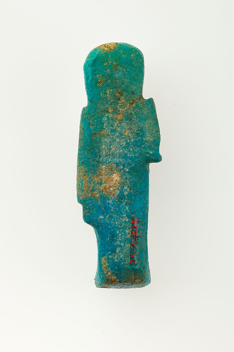 Overseer Shabti of Henettawy (C), Daughter of Isetemkheb, Faience