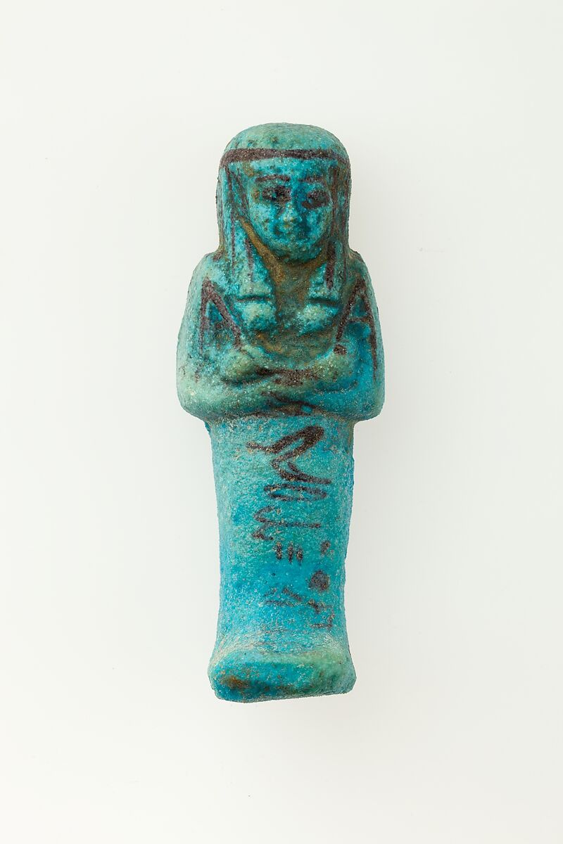 Worker Shabti of Henettawy (C), Daughter of Isetemkheb, Faience 