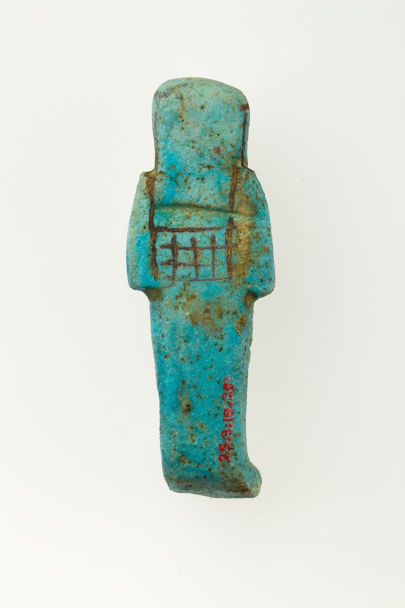 Worker Shabti of Henettawy (C), Daughter of Isetemkheb, Faience
