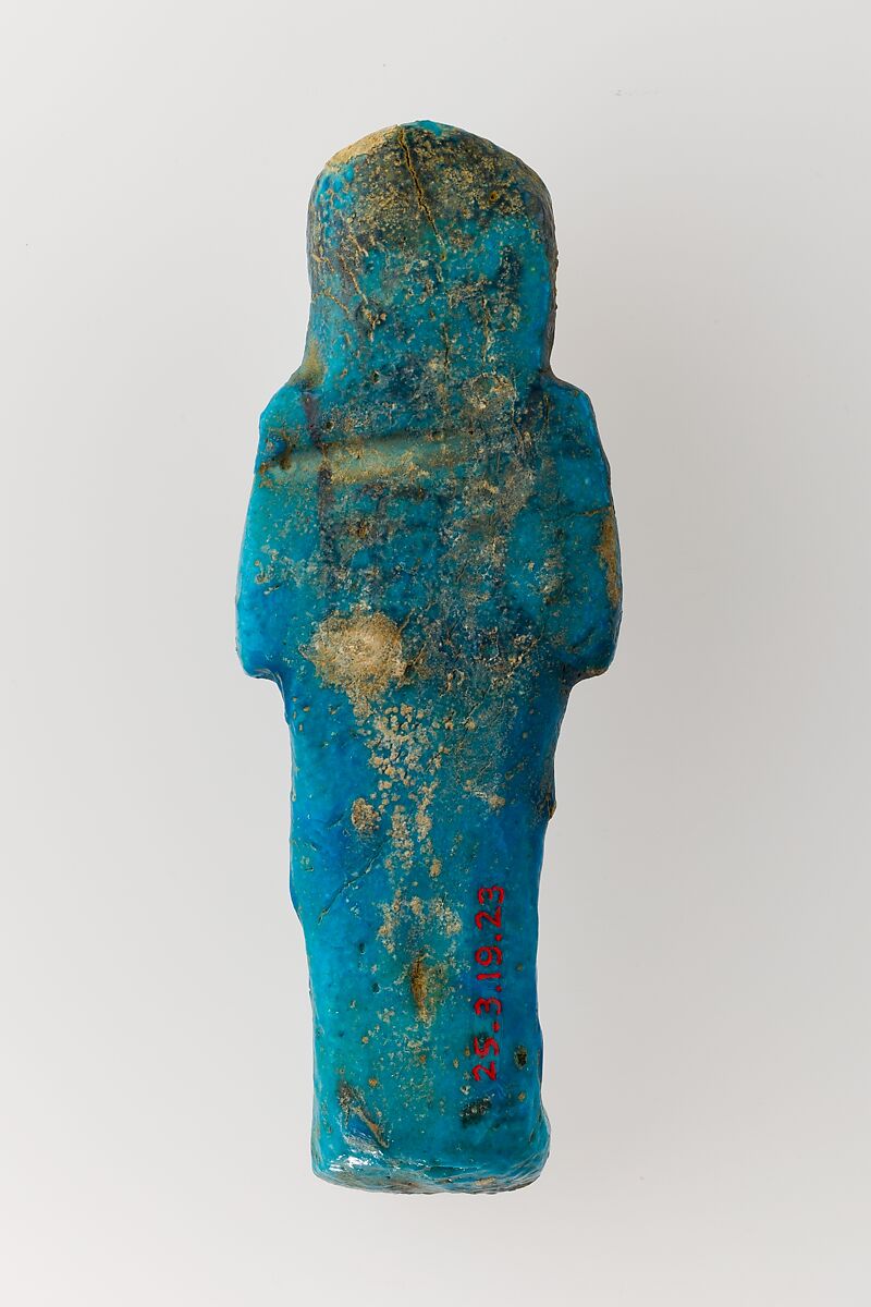 Worker Shabti of Henettawy (C), Daughter of Isetemkheb, Faience