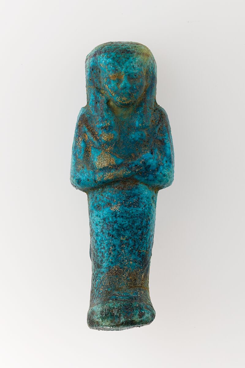 Worker Shabti of Henettawy (C), Daughter of Isetemkheb, Faience 