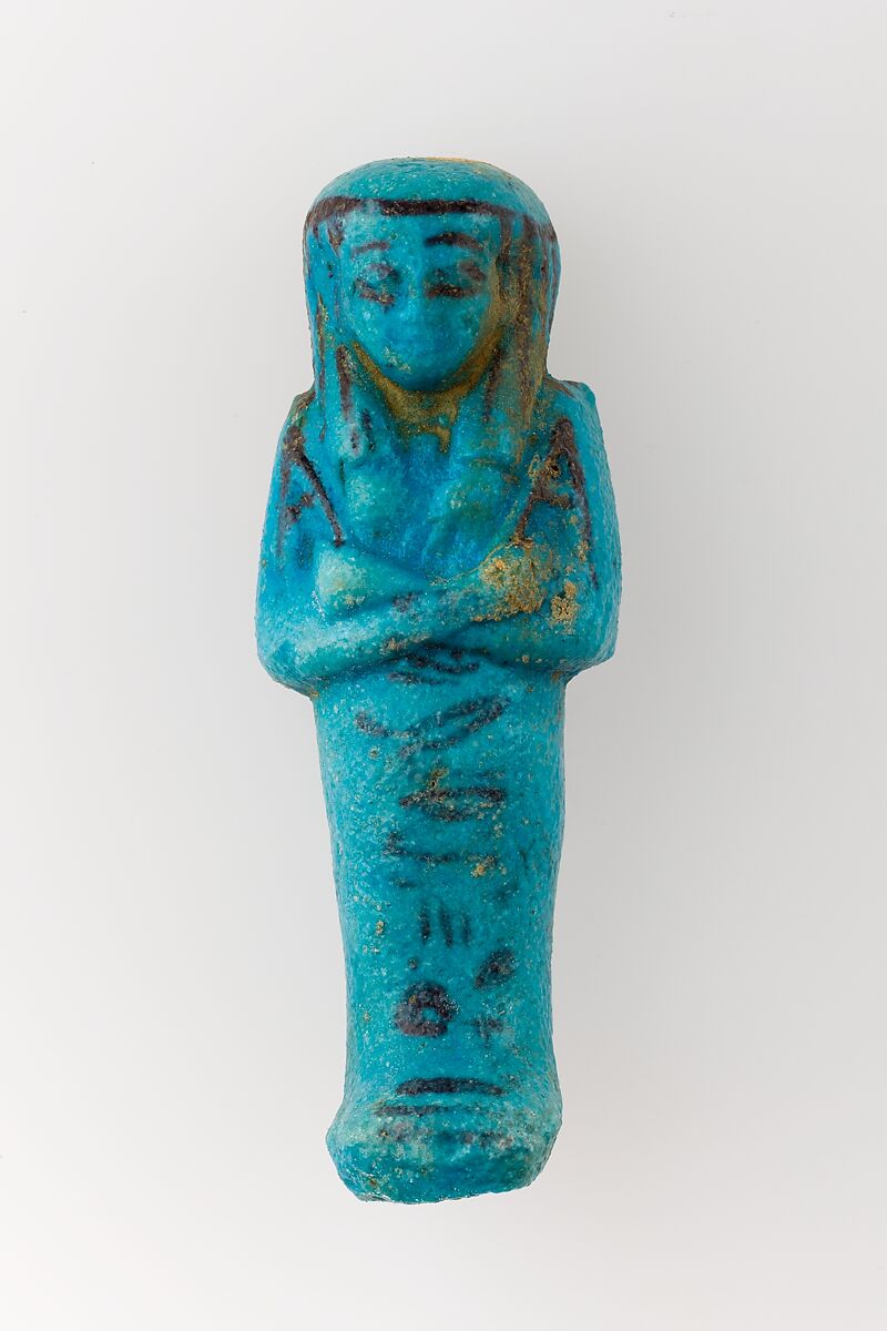 Worker Shabti of Henettawy (C), Daughter of Isetemkheb, Faience 