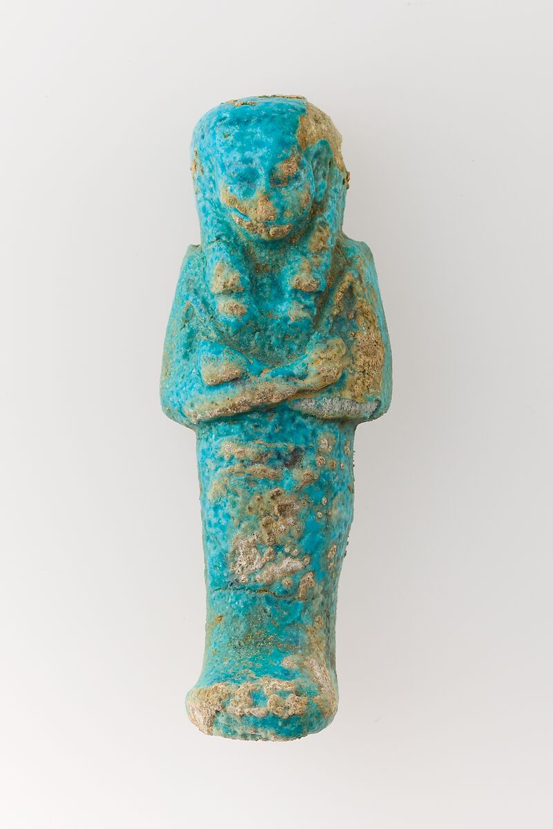 Worker Shabti of Henettawy (C), Daughter of Isetemkheb, Faience 