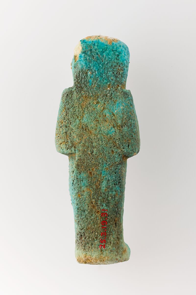 Worker Shabti of Henettawy (C), Daughter of Isetemkheb, Faience