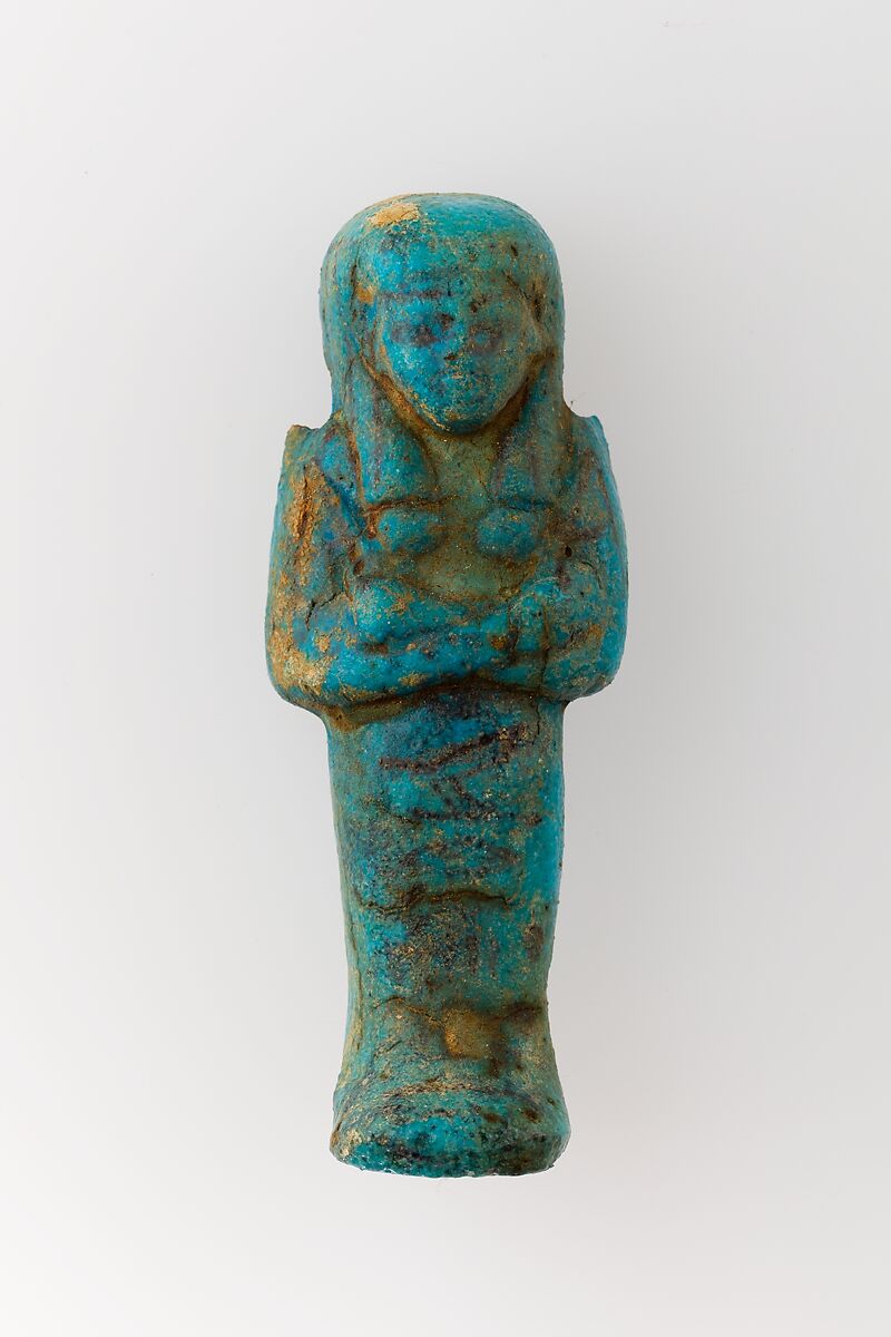 Worker Shabti of Henettawy (C), Daughter of Isetemkheb, Faience 