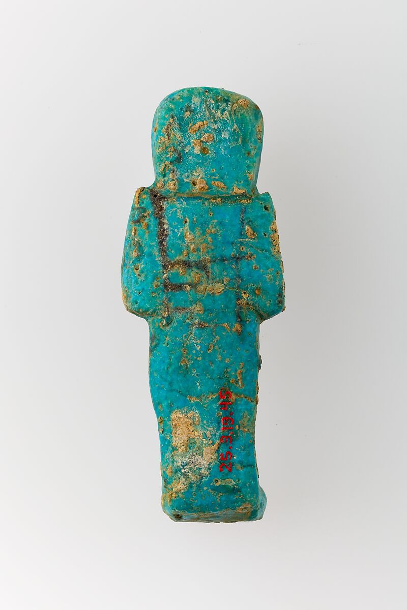 Worker Shabti of Henettawy (C), Daughter of Isetemkheb, Faience