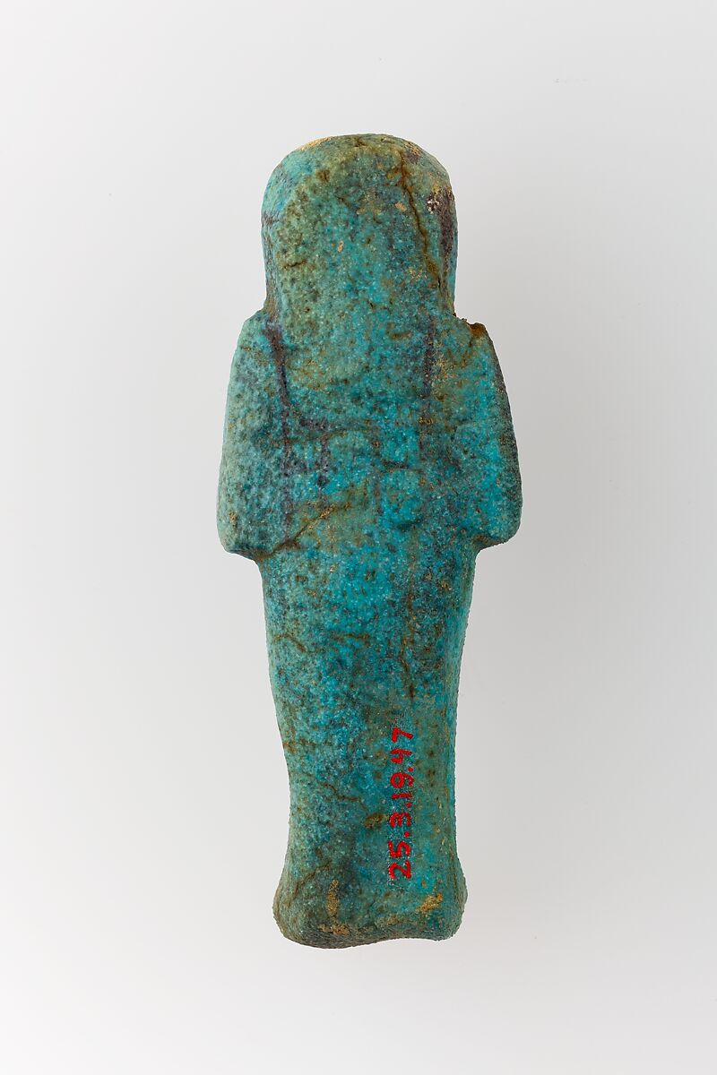 Worker Shabti of Henettawy (C), Daughter of Isetemkheb, Faience