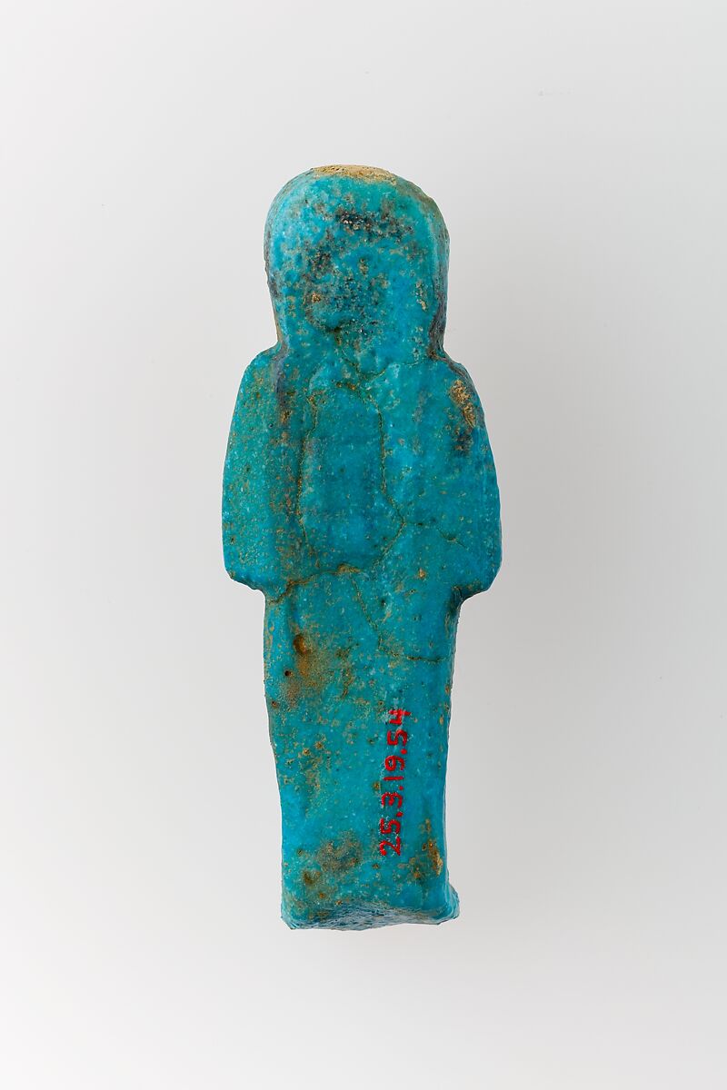 Worker Shabti of Henettawy (C), Daughter of Isetemkheb, Faience
