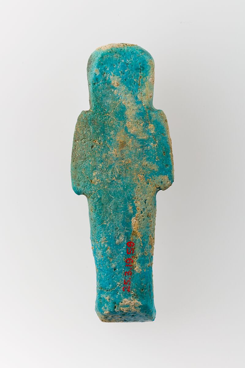 Worker Shabti of Henettawy (C), Daughter of Isetemkheb, Faience