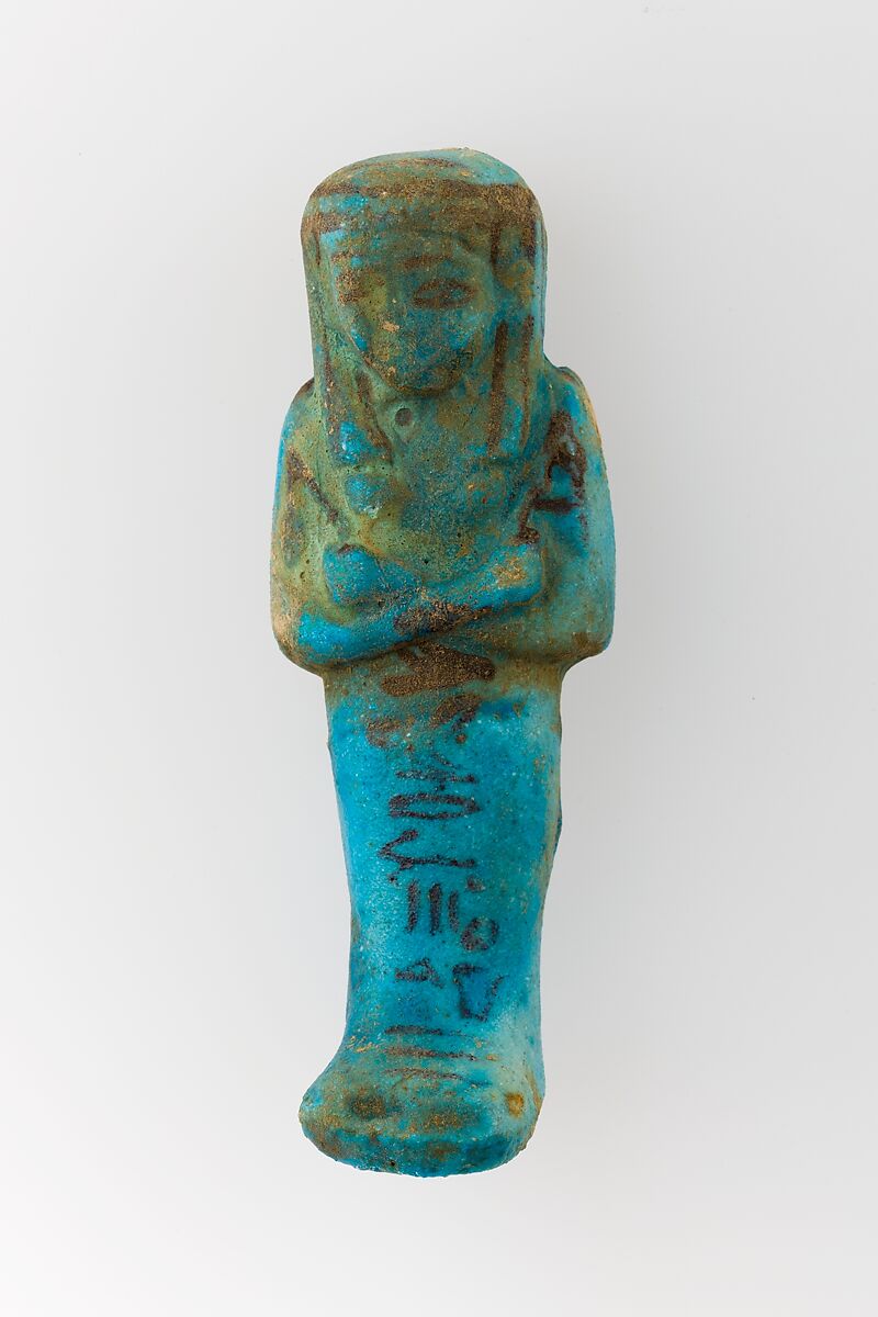 Worker Shabti of Henettawy (C), Daughter of Isetemkheb, Faience 