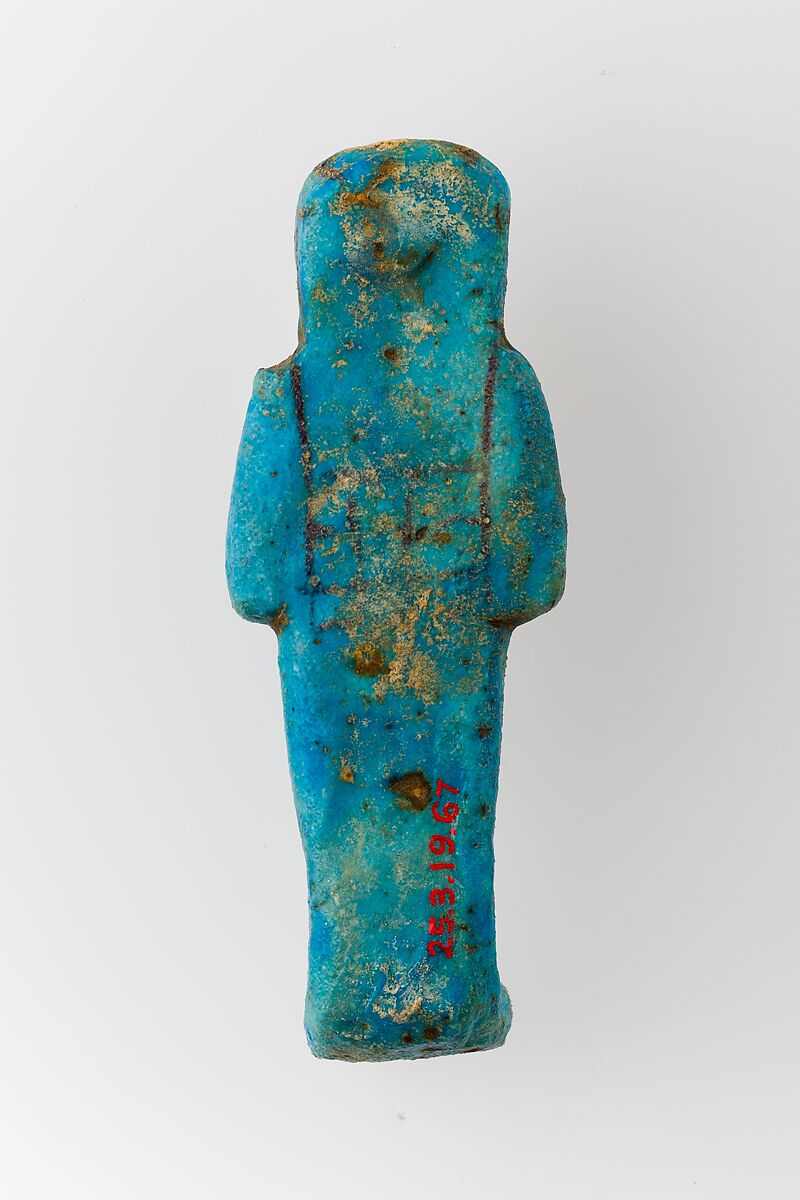 Worker Shabti of Henettawy (C), Daughter of Isetemkheb, Faience