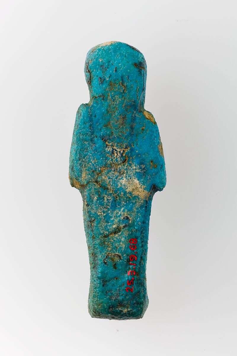Worker Shabti of Henettawy (C), Daughter of Isetemkheb, Faience