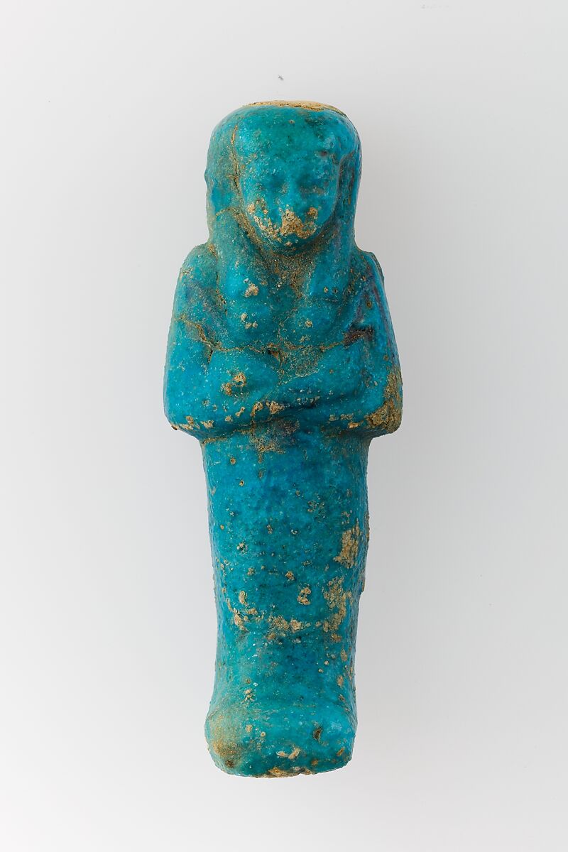 Worker Shabti of Henettawy (C), Daughter of Isetemkheb, Faience 