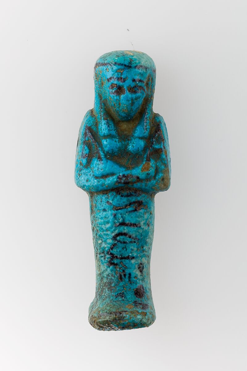 Worker Shabti of Henettawy (C), Daughter of Isetemkheb, Faience 