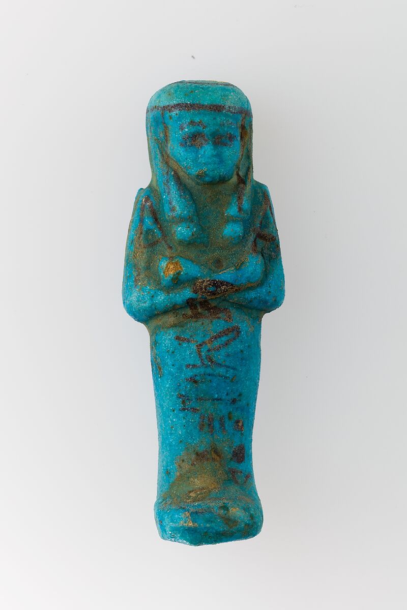 Worker Shabti of Henettawy (C), Daughter of Isetemkheb, Faience 