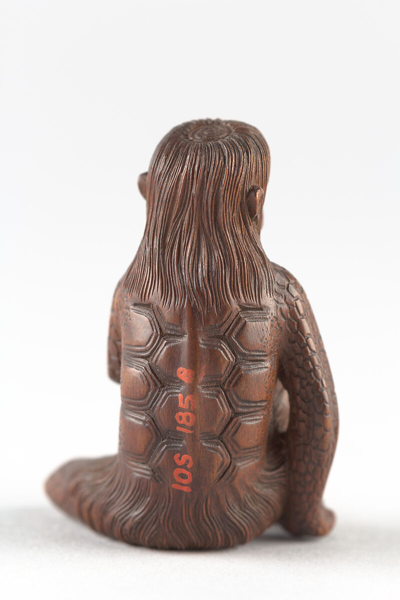 Netsuke of a Kappa, Wood, Japan