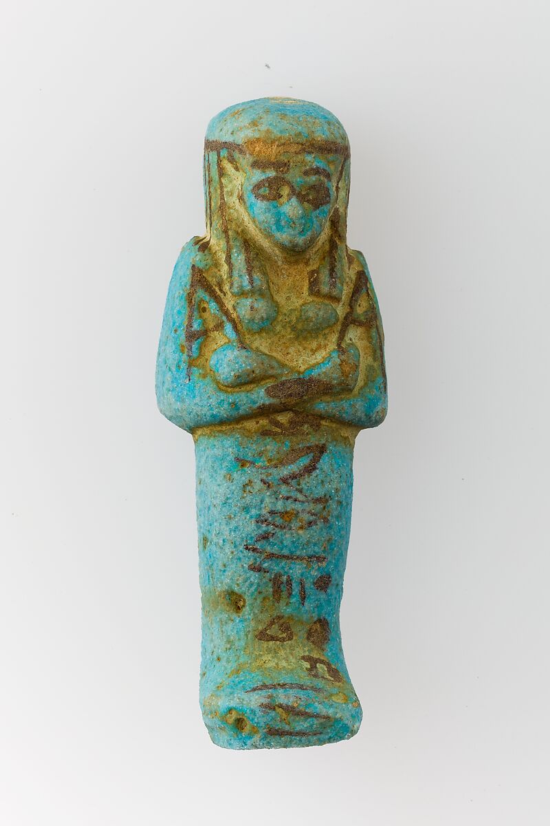 Worker Shabti of Henettawy (C), Daughter of Isetemkheb, Faience 