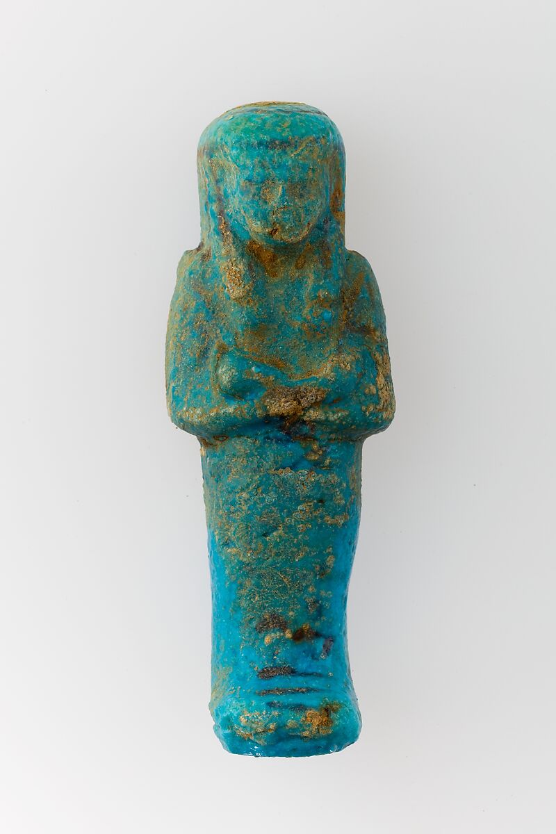 Worker Shabti of Henettawy (C), Daughter of Isetemkheb, Faience 