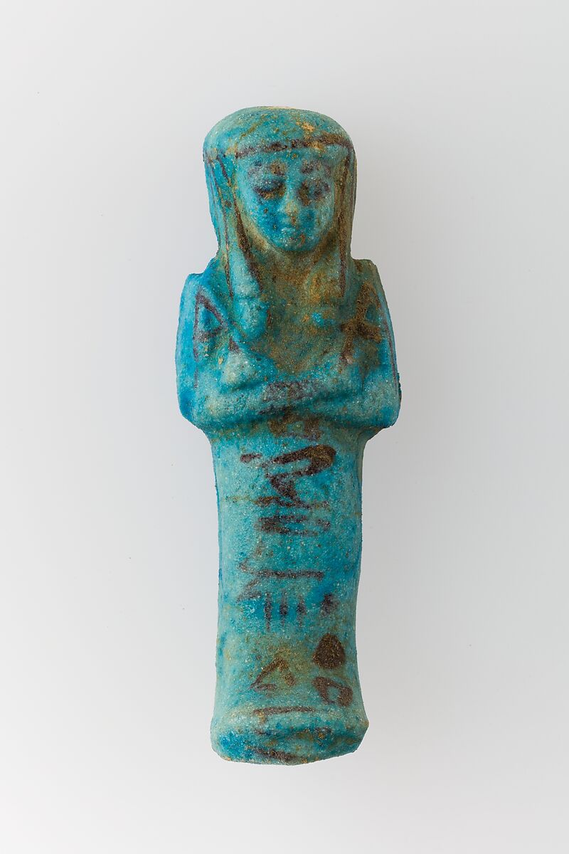 Worker Shabti of Henettawy (C), Daughter of Isetemkheb, Faience 