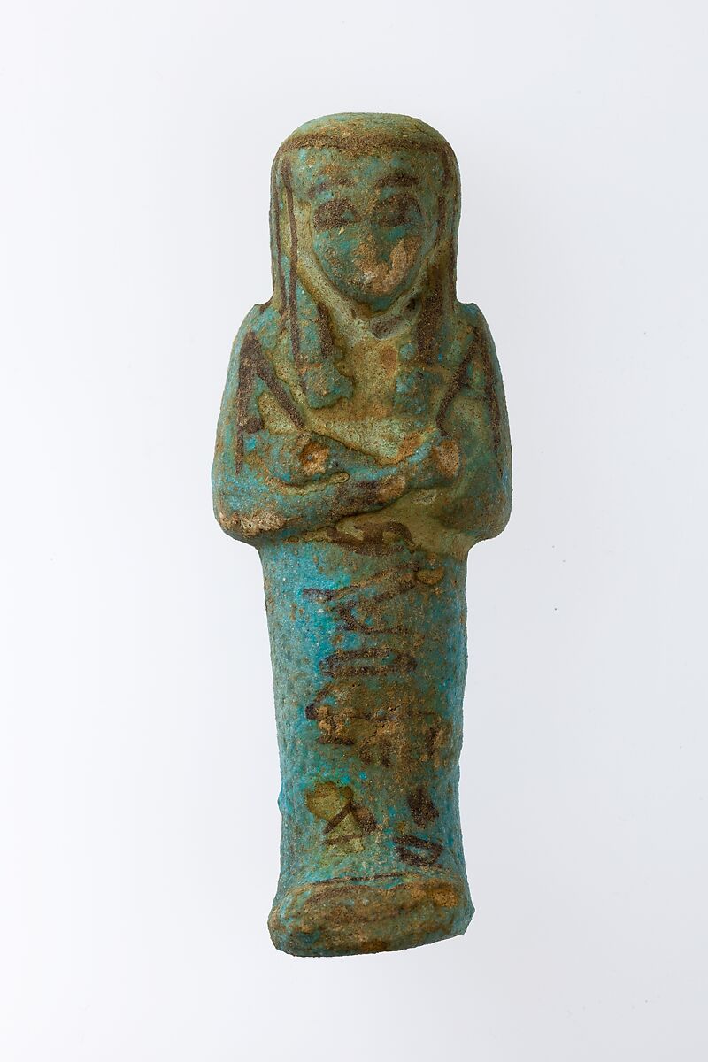 Worker Shabti of Henettawy (C), Daughter of Isetemkheb, Faience 