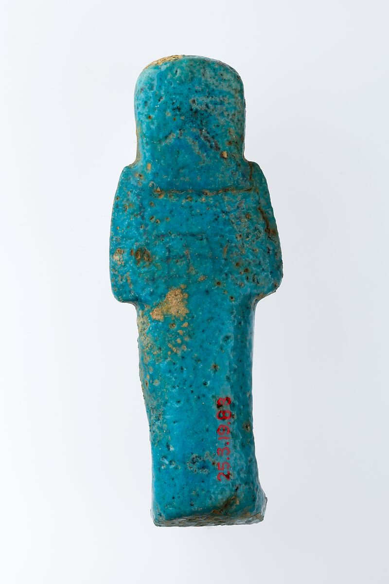 Worker Shabti of Henettawy (C), Daughter of Isetemkheb, Faience