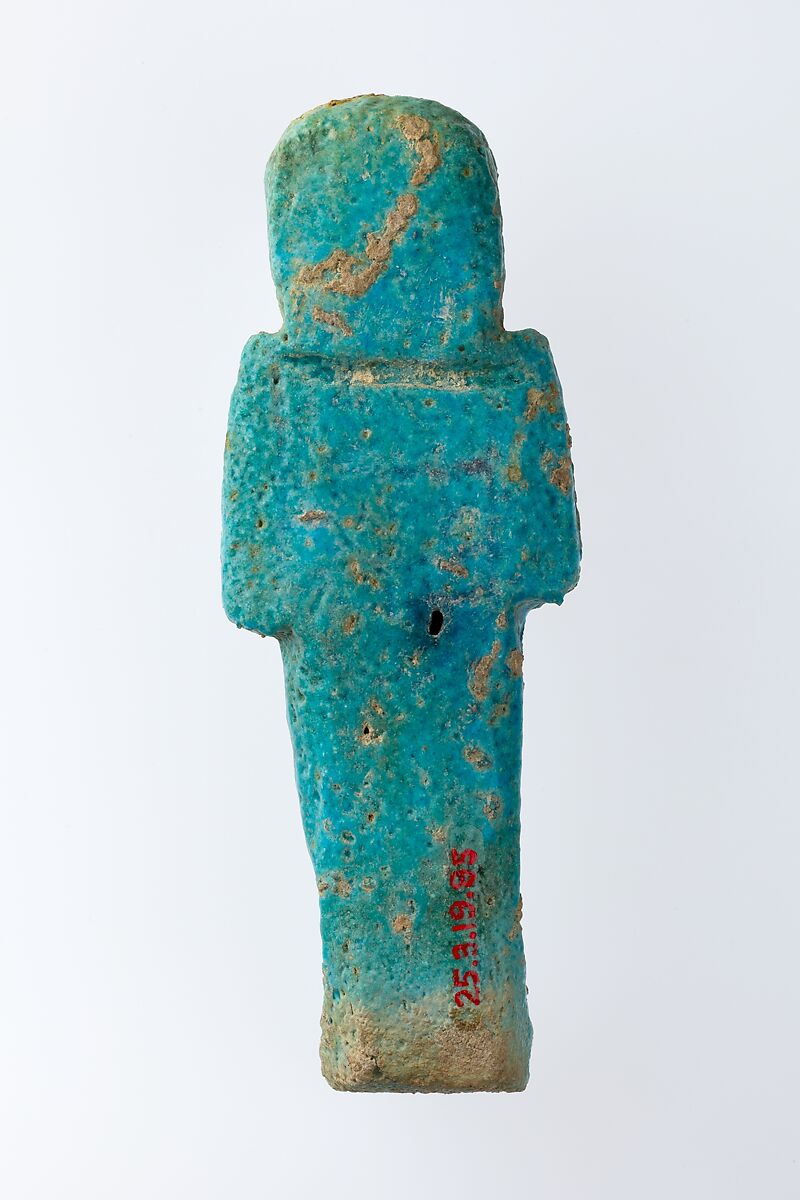 Worker Shabti of Henettawy (C), Daughter of Isetemkheb, Faience
