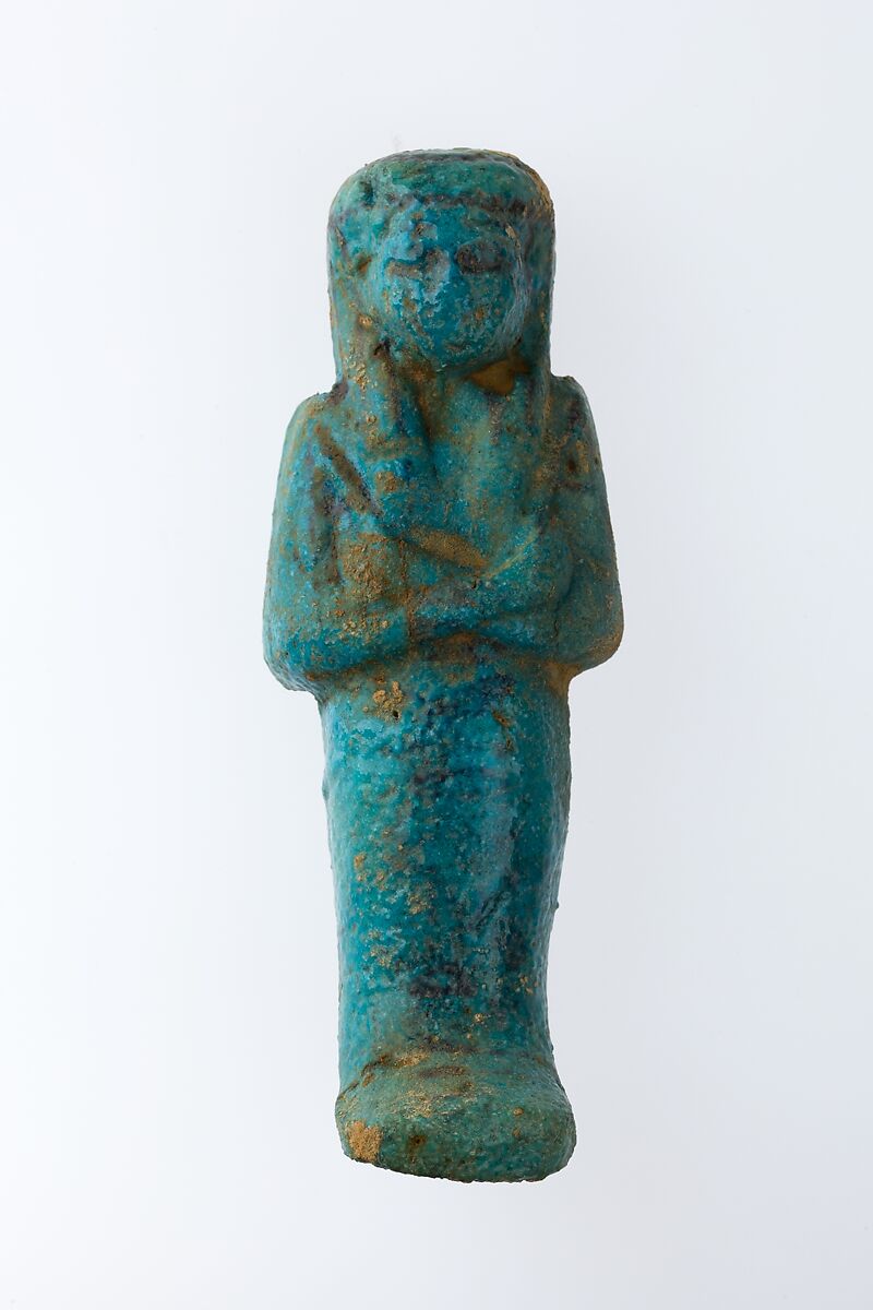 Worker Shabti of Henettawy (C), Daughter of Isetemkheb, Faience 