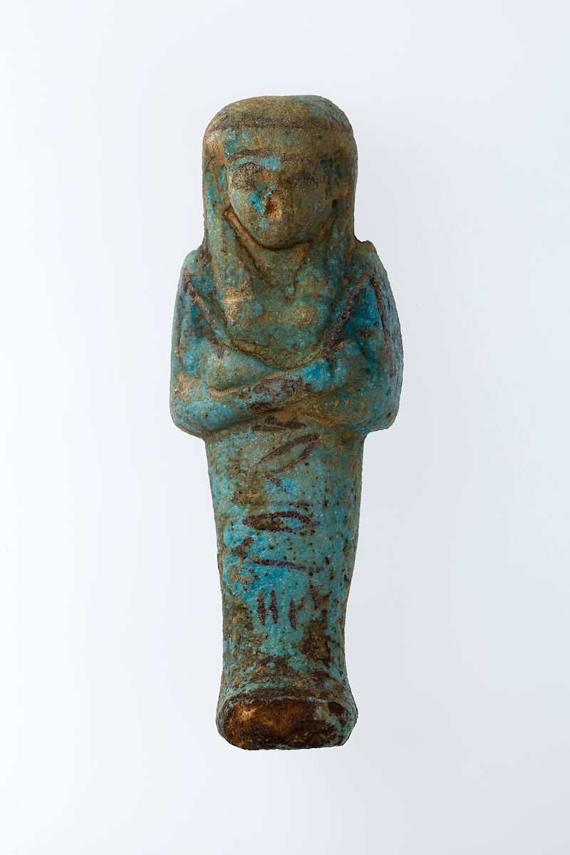 Worker Shabti of Henettawy (C), Daughter of Isetemkheb, Faience 