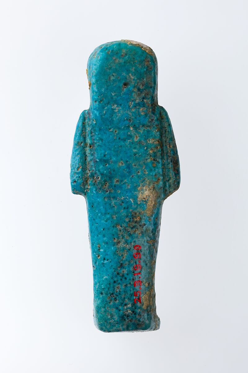 Worker Shabti of Henettawy (C), Daughter of Isetemkheb, Faience