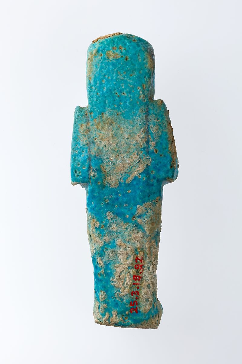 Worker Shabti of Henettawy (C), Daughter of Isetemkheb, Faience