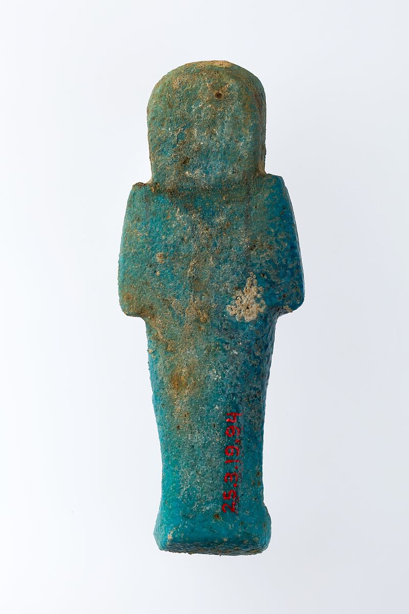 Worker Shabti of Henettawy (C), Daughter of Isetemkheb, Faience