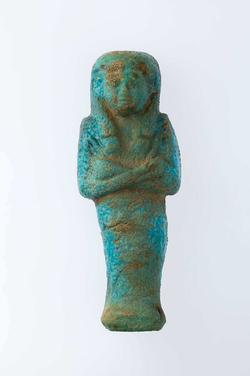 Worker Shabti of Henettawy (C), Daughter of Isetemkheb, Faience 