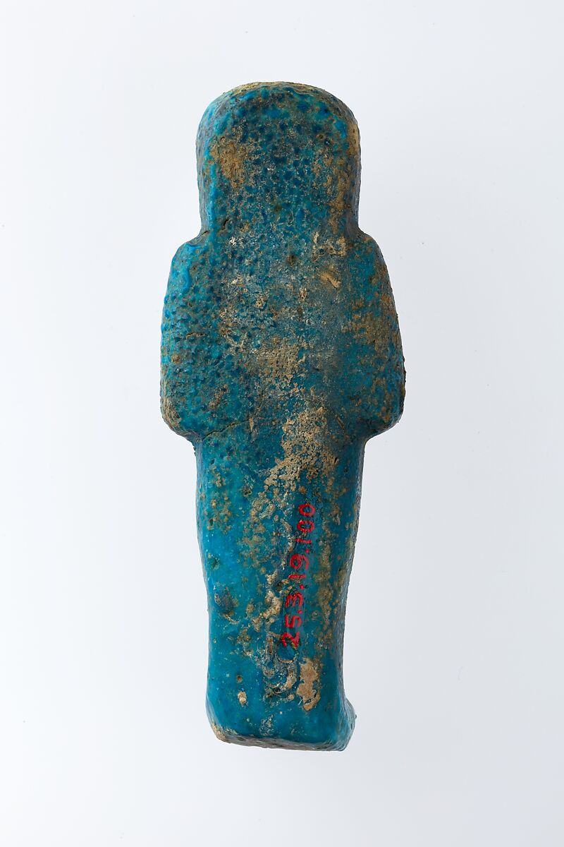 Worker Shabti of Henettawy (C), Daughter of Isetemkheb, Faience
