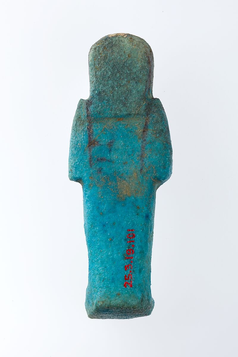Worker Shabti of Henettawy (C), Daughter of Isetemkheb, Faience