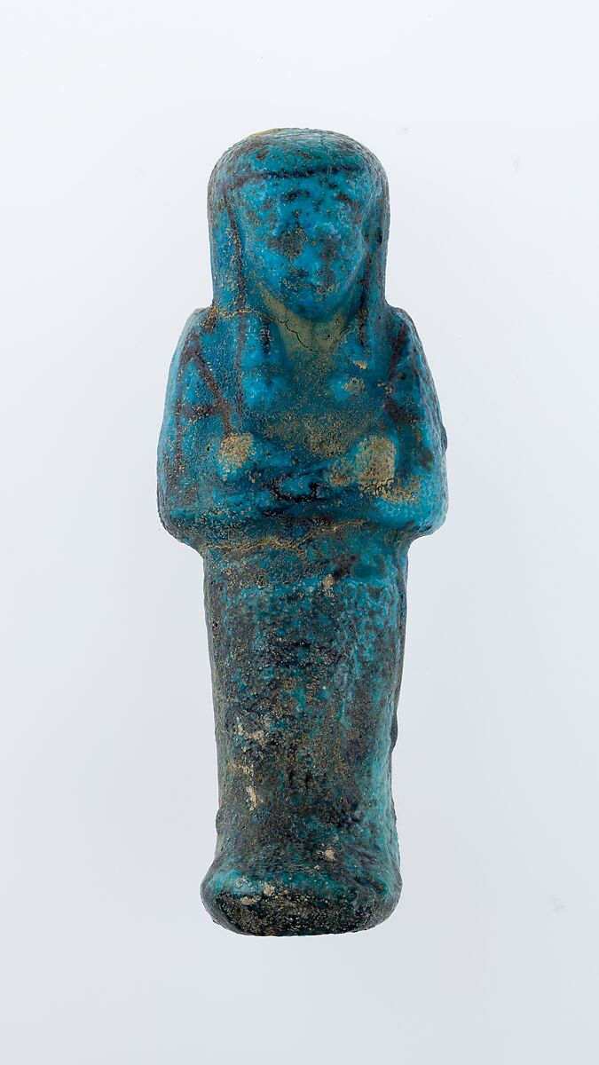 Worker Shabti of Henettawy (C), Daughter of Isetemkheb, Faience 