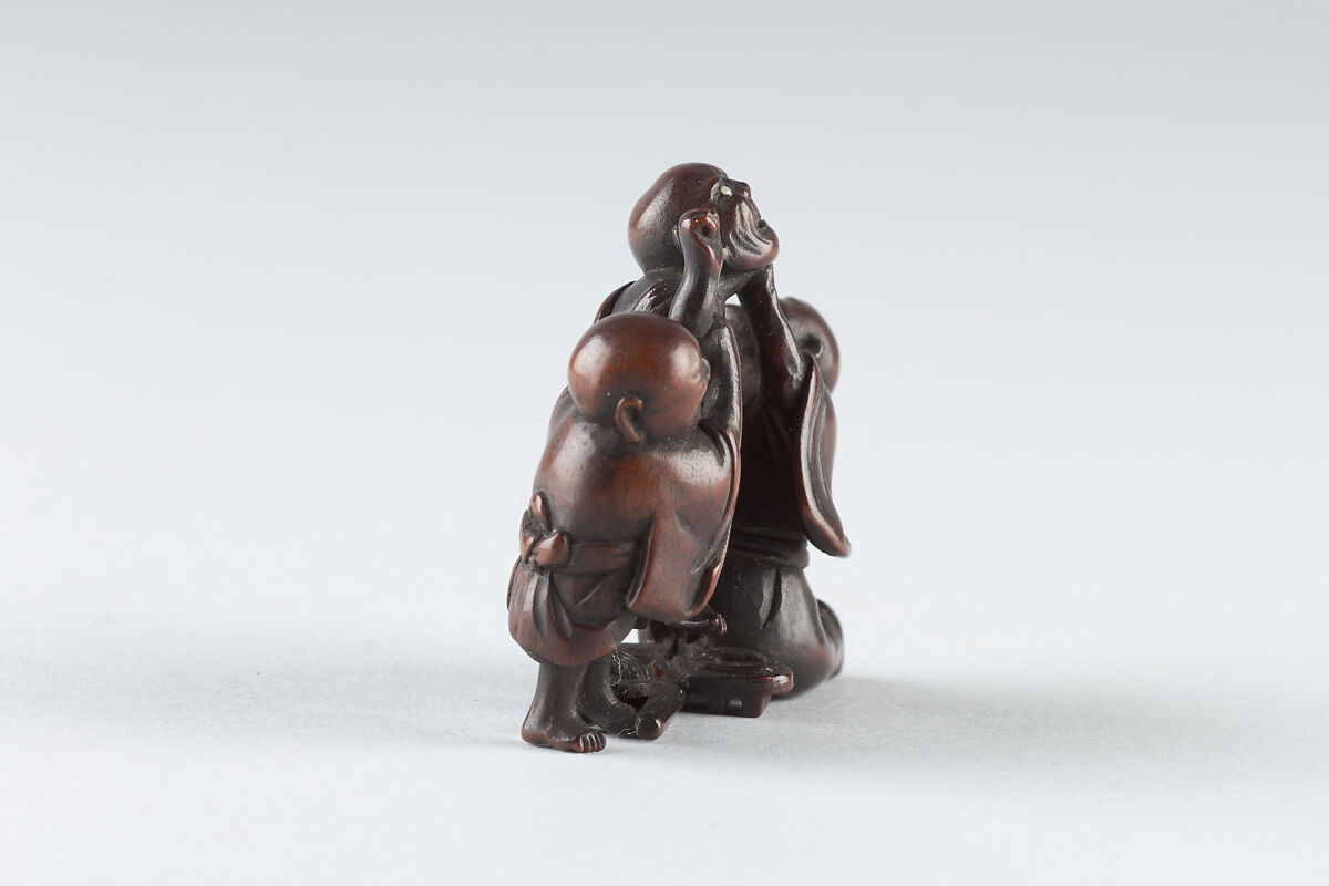 Netsuke of Group of Figures, Wood, Japan
