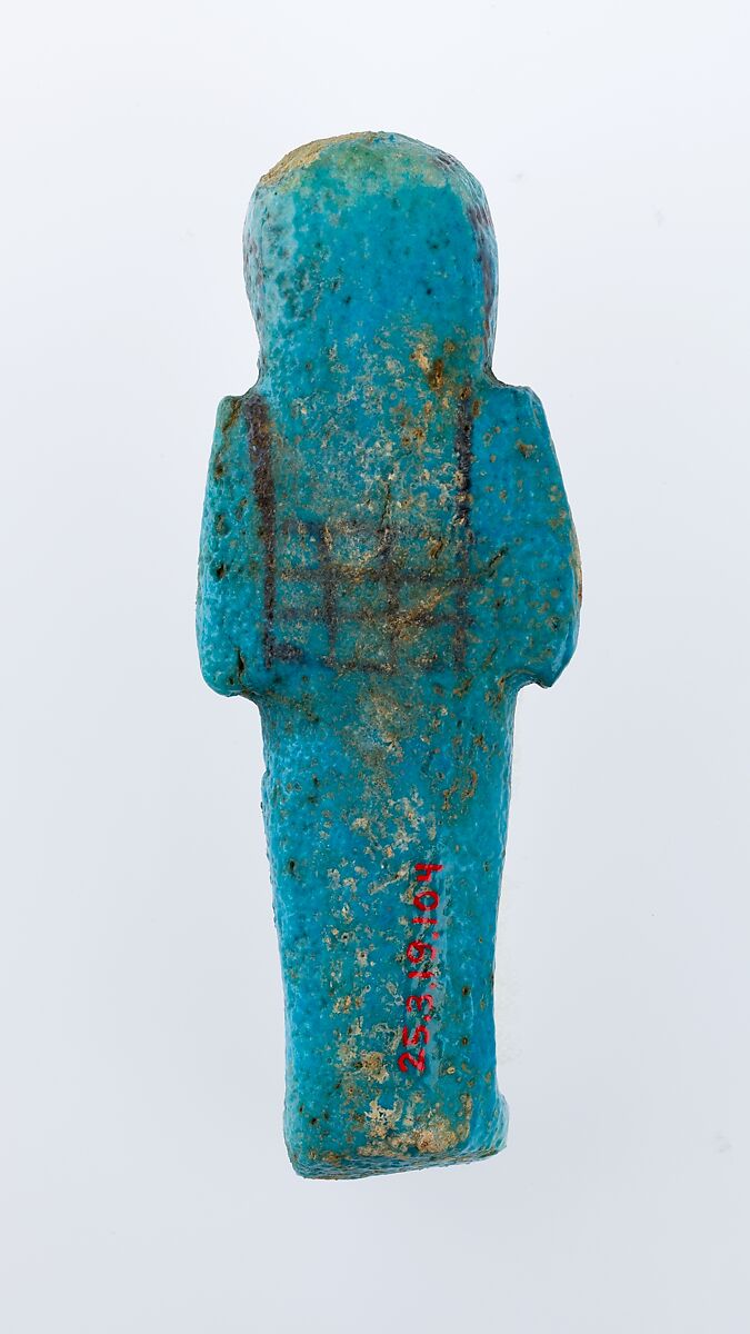 Worker Shabti of Henettawy (C), Daughter of Isetemkheb, Faience