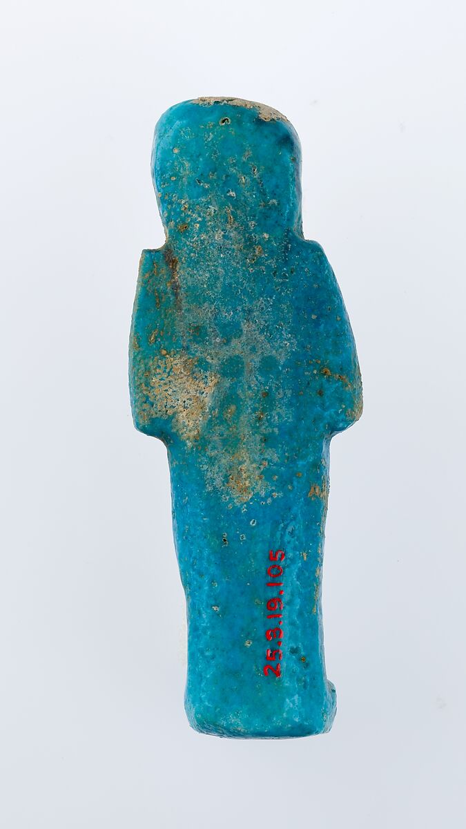Worker Shabti of Henettawy (C), Daughter of Isetemkheb, Faience