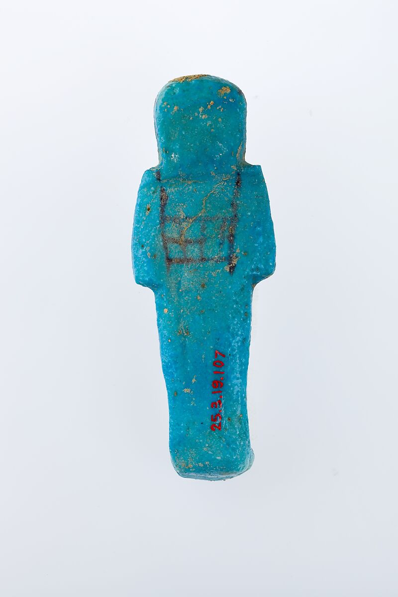 Worker Shabti of Henettawy (C), Daughter of Isetemkheb, Faience