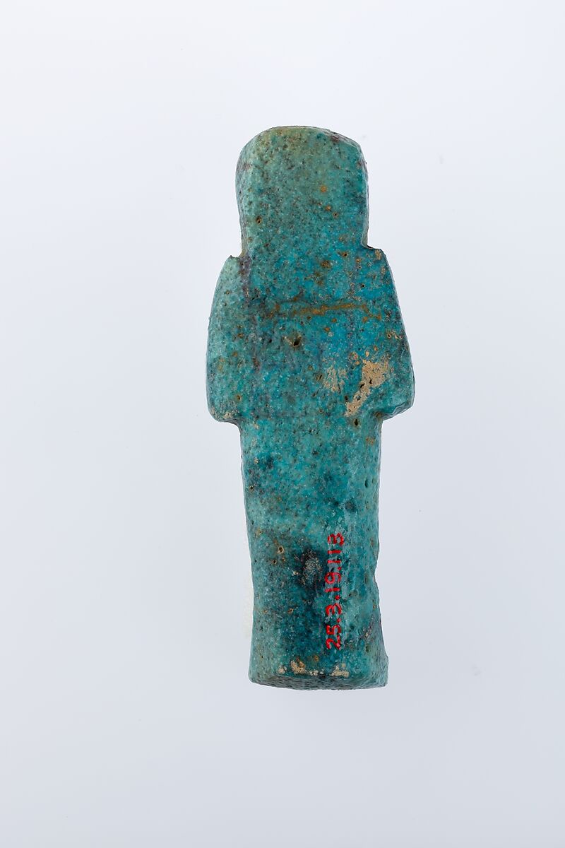 Worker Shabti of Henettawy (C), Daughter of Isetemkheb, Faience