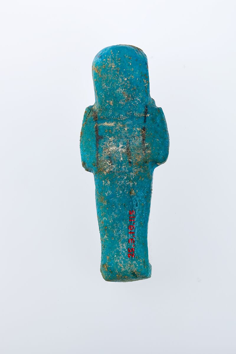 Worker Shabti of Henettawy (C), Daughter of Isetemkheb, Faience