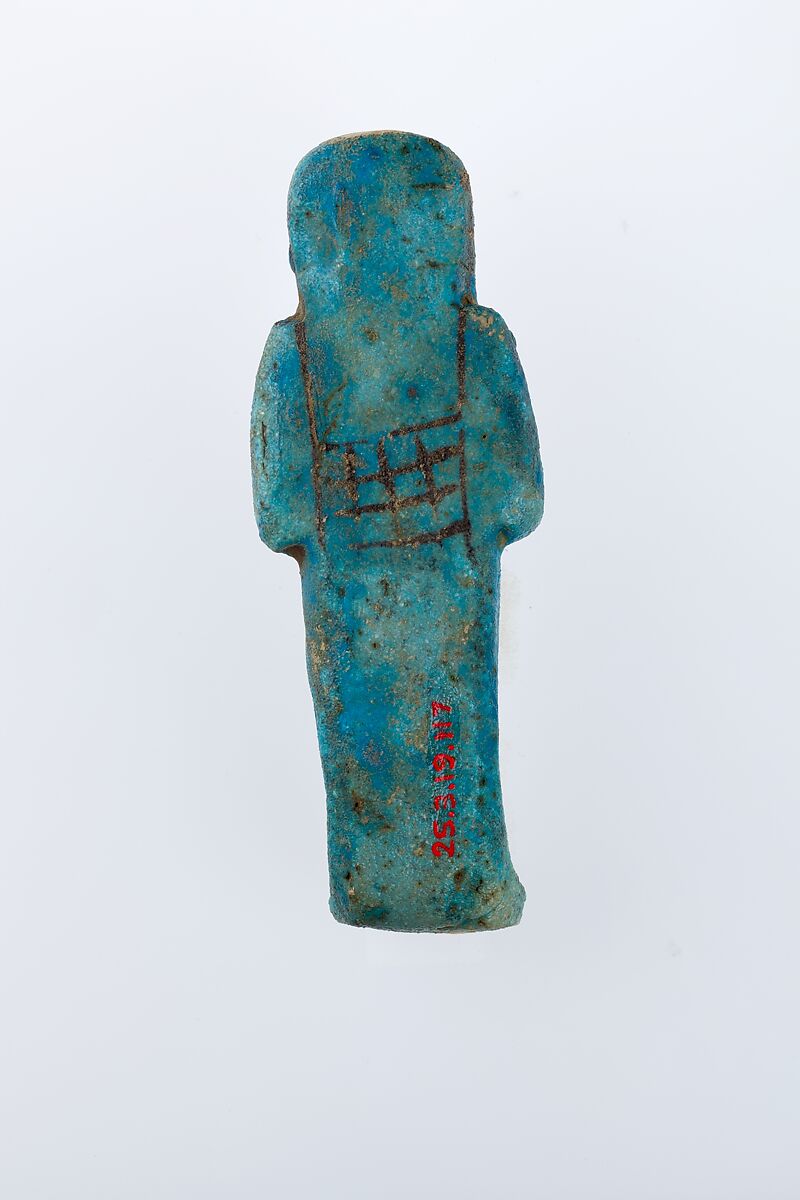 Worker Shabti of Henettawy (C), Daughter of Isetemkheb, Faience