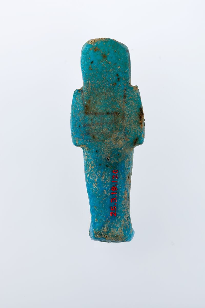 Worker Shabti of Henettawy (C), Daughter of Isetemkheb, Faience