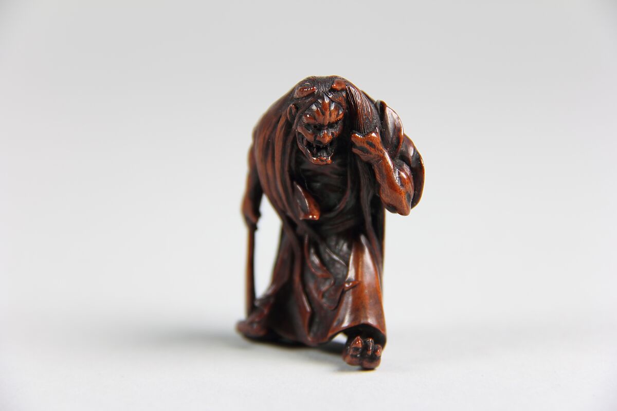 Netsuke of Demon, Wood, Japan 